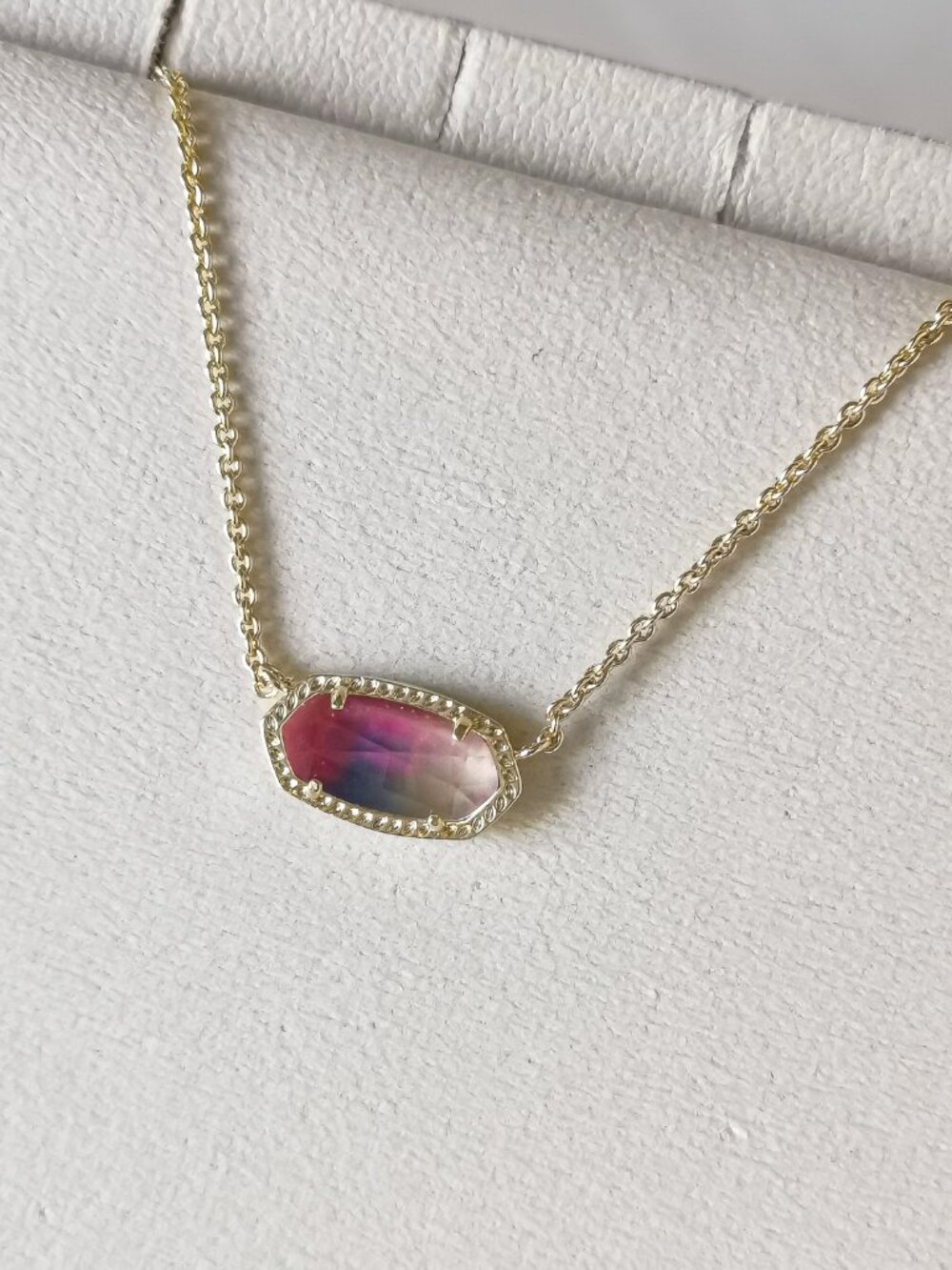 Kendra Scott Elisa Gold Watercolor Necklace NEW